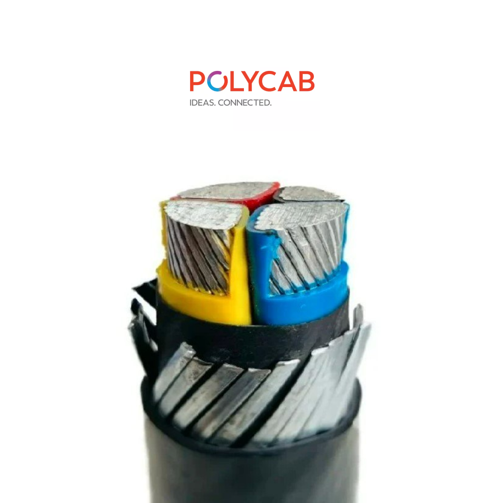 Polycab 10 Sqmm 4 Core Aluminum Armoured Cable Manibhadra Enterprises