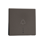 Legrand Nextgen Myrius 6A Bell Push with Indicator 2Module - Charcoal Grey (679423)