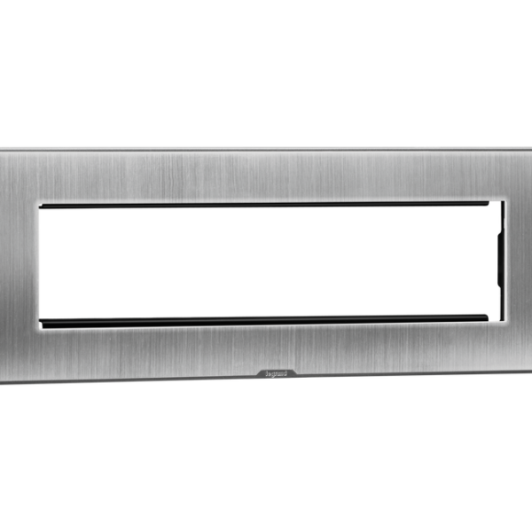 Legrand Nextgen Myrius Plate 8Module- Horizontal - Sonic Silver (679588)