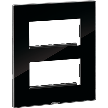 Legrand Nextgen Myrius Plate 8Module-Square - Ice Black (679549)