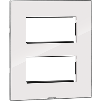 Legrand Nextgen Myrius Plate 8Module-Square - Ice White (679529)