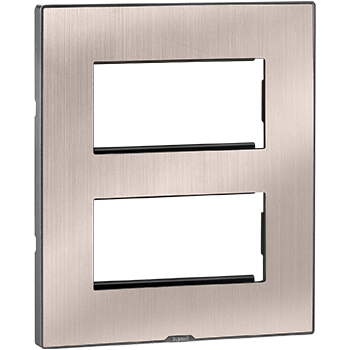 Legrand Nextgen Myrius Plate 8Module-Square - Pearl Champagne (679569)