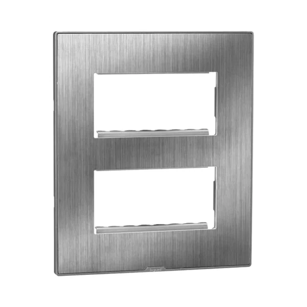 Legrand Nextgen Myrius Plate 8Module-Square - Sonic Silver (679589)