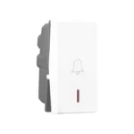 Legrand Allzy 6A bell push 1 way with indicator, 1 module