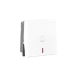 Legrand Allzy 6A bell push 1 way with indicator, 2 module