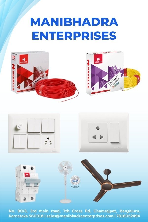 havells distributor in bangalore - Manibhadra Enterprises
