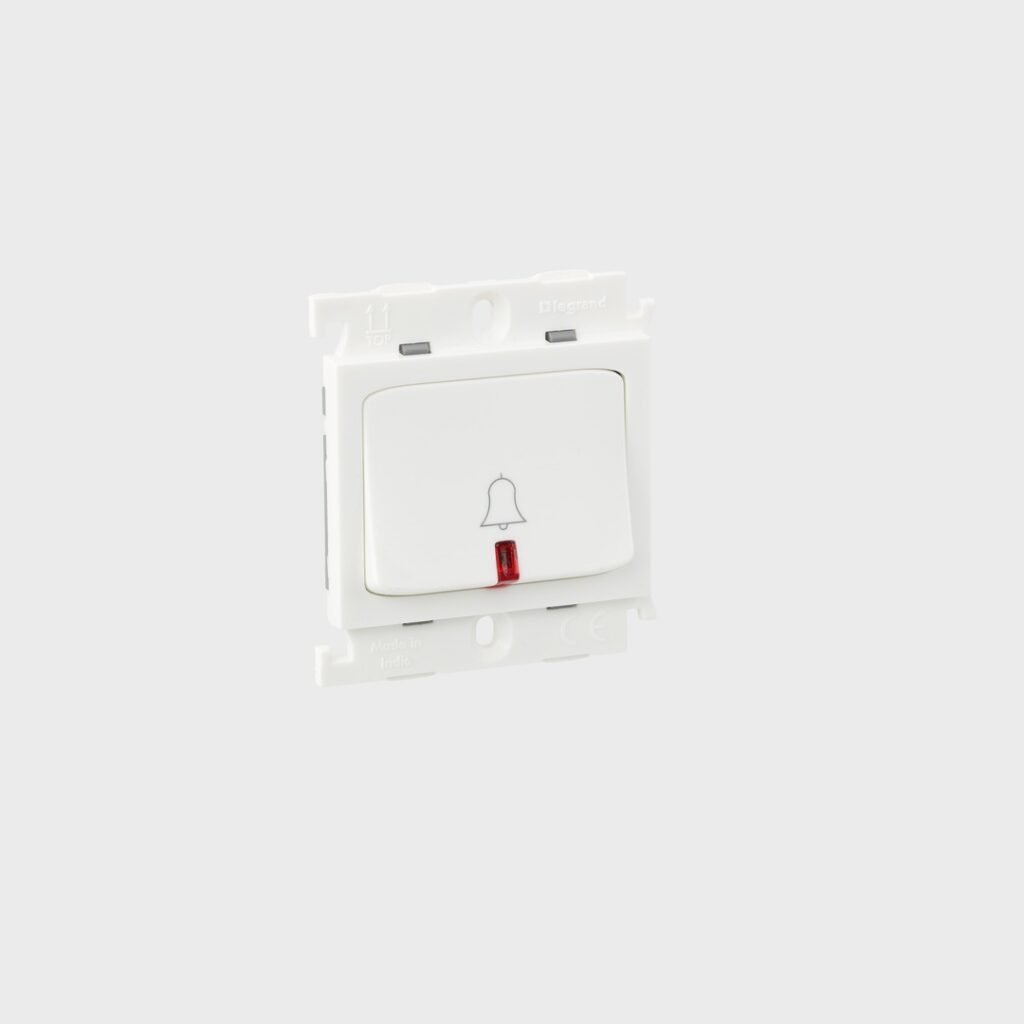 Legrand Mylinc 6A Bell Push with Indicator 2Module 675506
