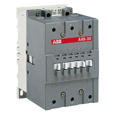 ABB A series 3 pole contactor A95 to A110 - image for illustration purpose only