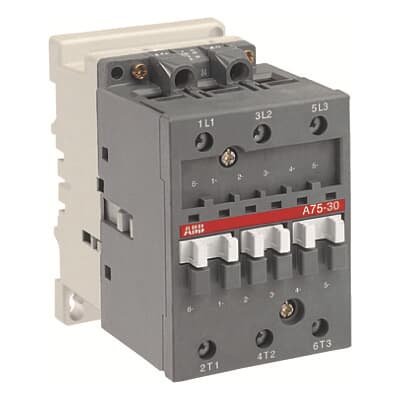 ABB A series 3 pole contactor A50 to A75 - image for illustration purpose only