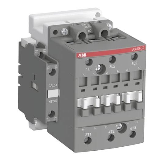 ABB AX series 3 pole contactor AX50 to AX150 - image for illustration purpose only