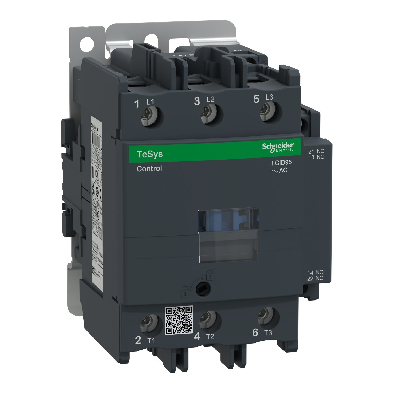schneider-lc1d95m7-contactor Schneider TeSys D Contactor 95A 3 Pole 220V AC | LC1D95M7 - Image 1