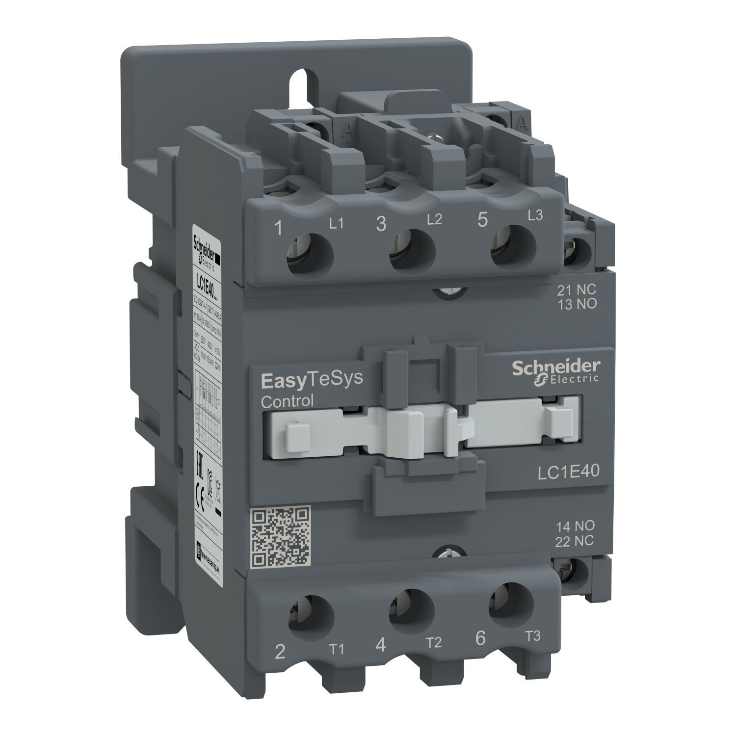 schneider-lc1e40m7-contactor Schneider Easy TeSys Contactor 65A 3 Pole 220V AC 1 NO + 1 NC Aux | LC1E65M7 - Image 1