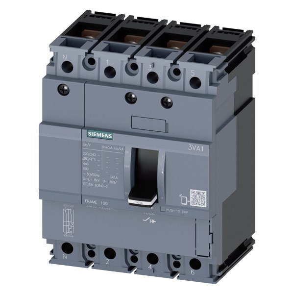 siemens-mccb-P_I202_XX_06644-600 Siemens SENTRON 3VA10 MCCB 80A 4 Pole 16kA Thermal Magnetic | 3VA1080-2ED42-0AA0 - Image 1